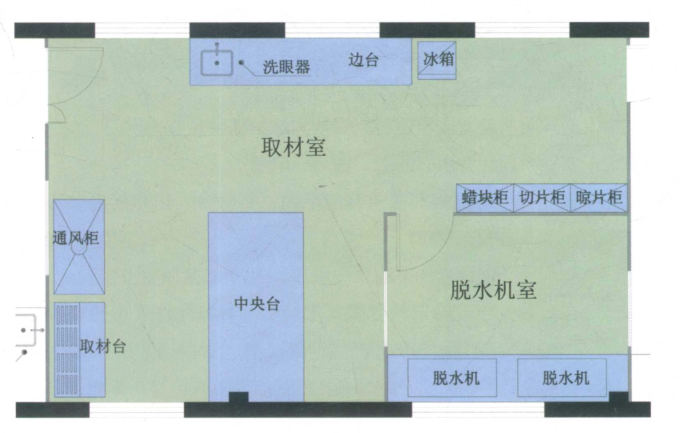 實(shí)驗(yàn)取材室、標(biāo)本接收室布局要求